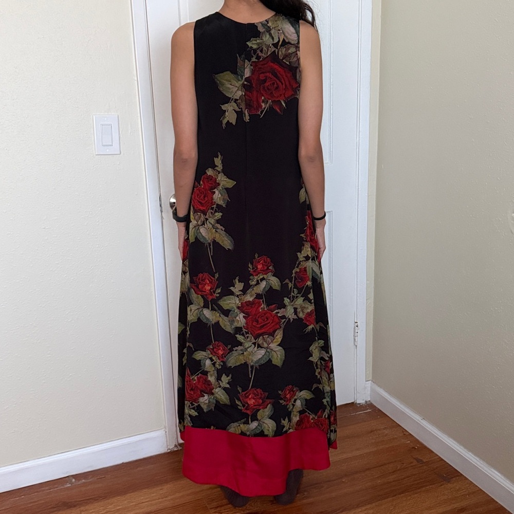 FORMAL ROSE PRINT GOWN - Picture 5 of 10